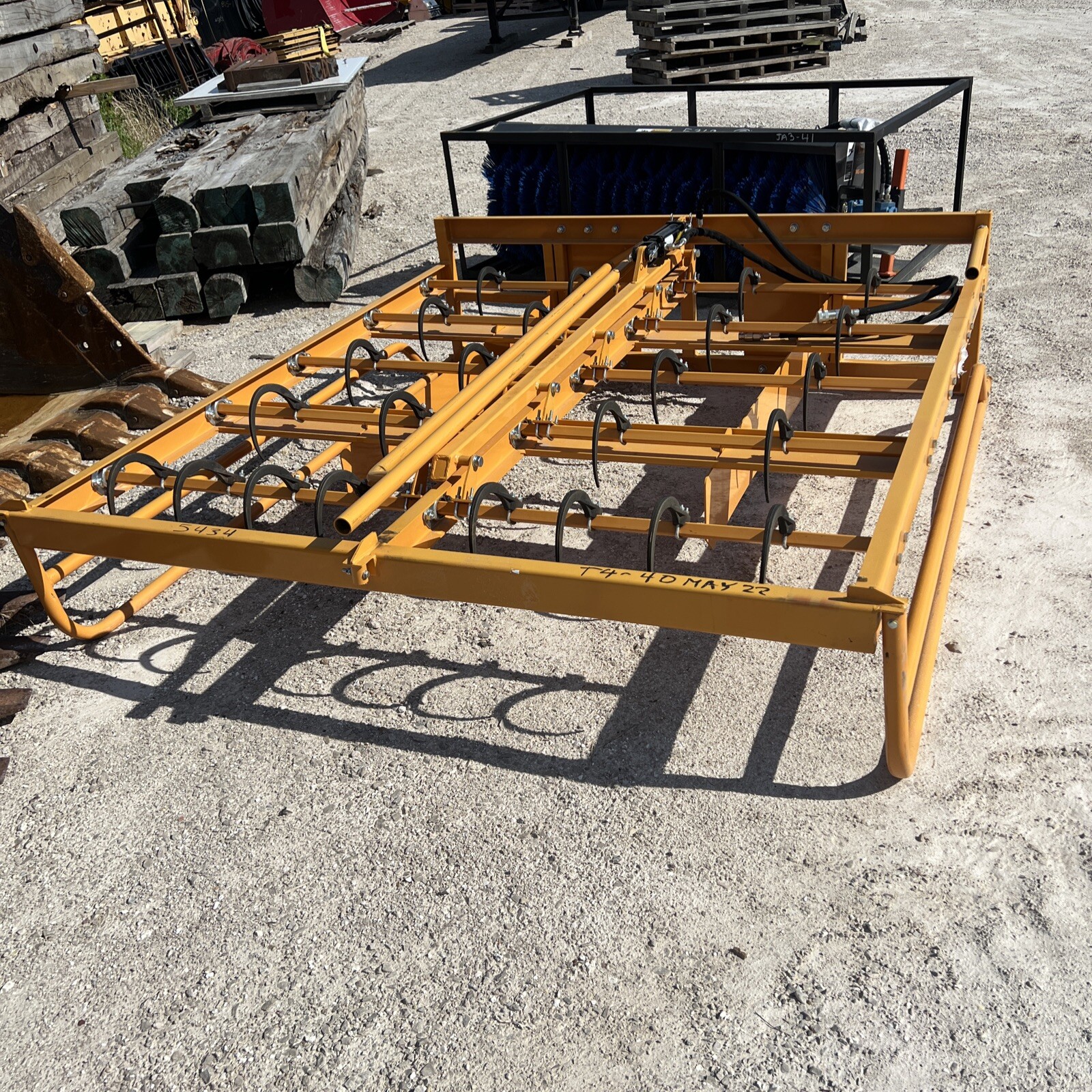 skid steer hay rake accumulator New Universal Mount eBay