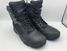 Men's Leather DANNER DCS Size 8 Lookout Side Zip 8" Black Waterproof Boot 23824