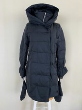 NUOVO CAPPOTTO ZARA DAWN PUFFER CON COLLETTO AVVOLGENTE NERO NAVY TAGLIA XS P65