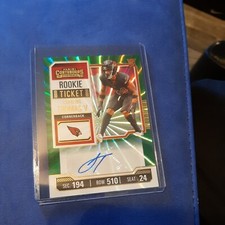 2023 Panini Contenders Starling Thomas v ROOKIE TICKET AUTOGRAPH GREEN LAZER
