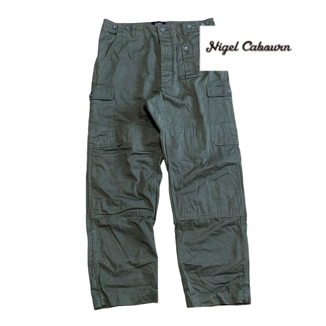 Nigel Cabourn Cargo pants, khaki, size: W36, stylish Nigel Cabourn Cargo pants, khaki, size: W36, stylish