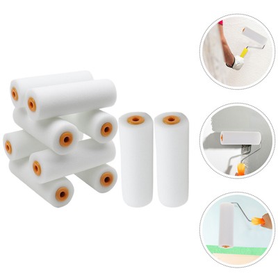  10 Pcs Sponge Paint Roller Schwammwalzenbürste Mauerwerk Mini Farbroller