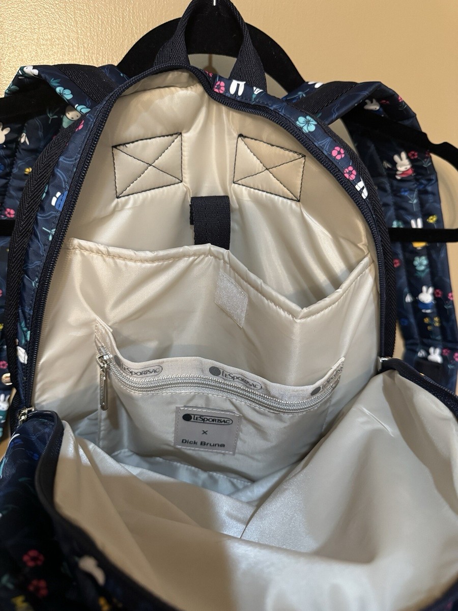 NWT Lesportsac Miffy Dick Bruna Garden Floral Backpack | eBay