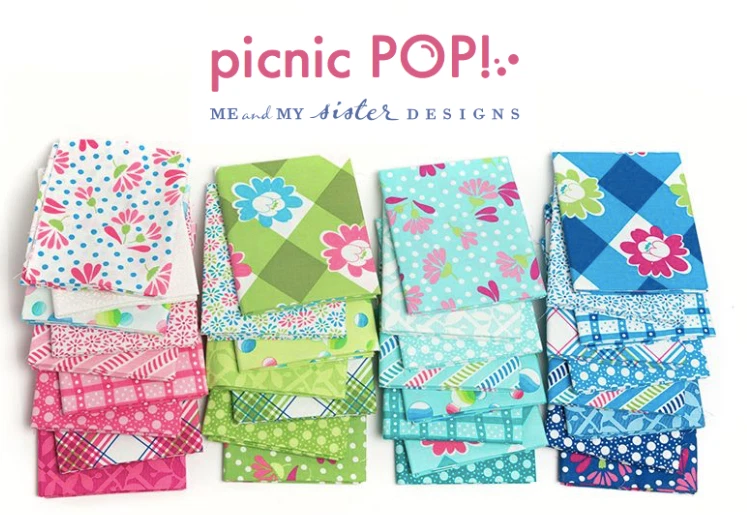 Moda PICNIC POP Me & My Sister CHARM PACK 42- 5" Quilt Fabric 5" squares - Image 4 of 4