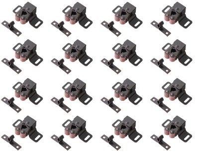 Double Roller Catch with High Feet Copper Steel Latch 1.9''L with Screws for C...