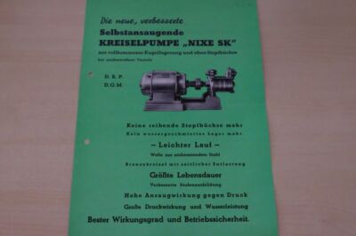 198028) Eisele Centrifugal Pump Brochure 04/1953