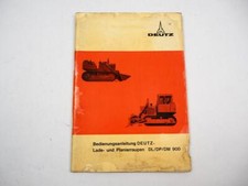 Deutz DL DP DM 900 Raupenschlepper F6L 912 Betriebsanleitung Bedienung 1971
