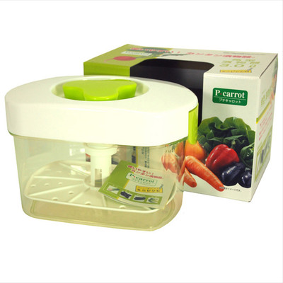 TIKUSAN Prensa De Verduras Instant Pickle Maker Tsukemono Contenedor Rectangular Fabricado En Japon Sin Bpa 2 2l