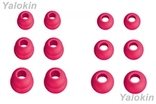 12pcs Cyclamen Red (DF-3SZ) Eartips Earbuds for Raycon Everyday and Fitness