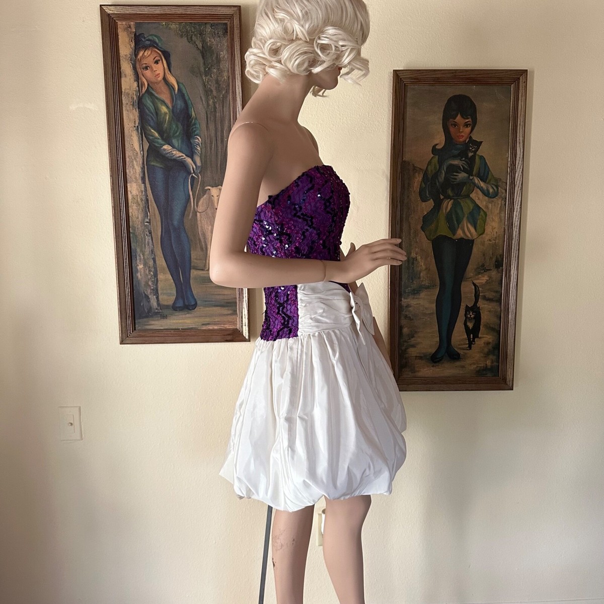 bubble skirt homecoming dress Bubble-Hem Short Hoco Dress: Colors Dress 3636 Sapphire / 0
