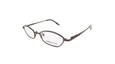 Nautica N9014 097 Glasses Designer Oval Satin Honey Frame Display Model 46mm