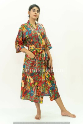 Women Valentines Day Gift Frida Khalo Bathrobe Bathrobe Cardigan Dressing Gown
