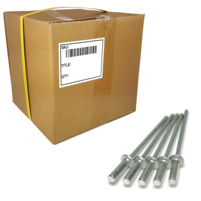 Aluminum Pop Rivets Closed End / Sealed 4-6, 1/8 x 3/8 Grip Bulk Box ...