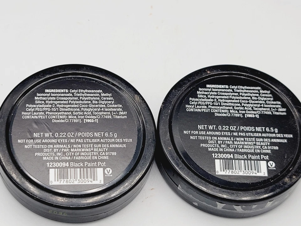 Pote de tinta Wet N Wild Peintures pote de tinta preta 0,22 oz 1230094. Quantidade: 2 - Imagem 3 de 3