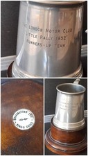 The London Motor Club little rally 1952 runners up team award, Bravingtons Ltd