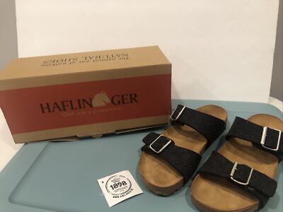 Haflinger Anabel Sandal Slip On Felted Wool EU 41 / US 10 with Box