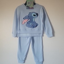 Disney Lilo  Stitch Girls' 2-Piece Fleece Joggers Set Outfit
