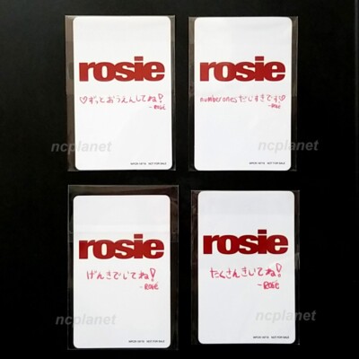 ROSE 1st STUDIO ALBUM ROSIE JAPAN Limited Official Photocard