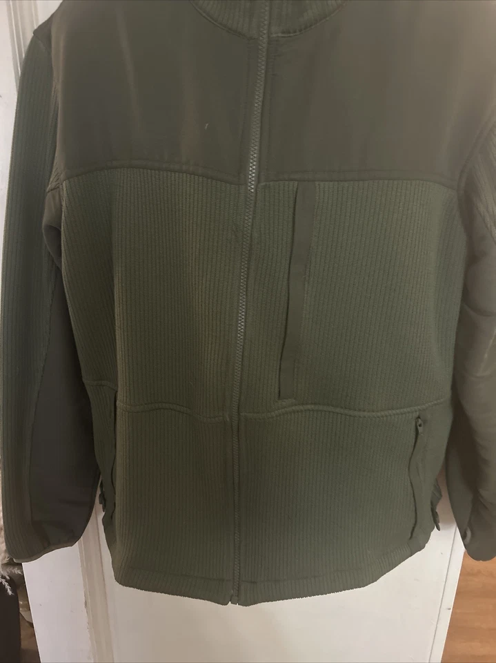 Propper Knitted Green Full Zip Jacket Zipper Sides 3 Pockets Sport Active XL/R - Image 3 of 4