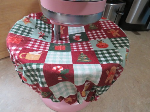 Kitchenaid Cuenco Cubierta Navidad Patchwork y Guinga Roja Reversible - Imagen 3 de 7
