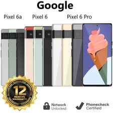 Google Pixel 6 | 6a | 6 Pro - 128GB | 25GB - Unlocked  T-Mobile AT&T - Excellent