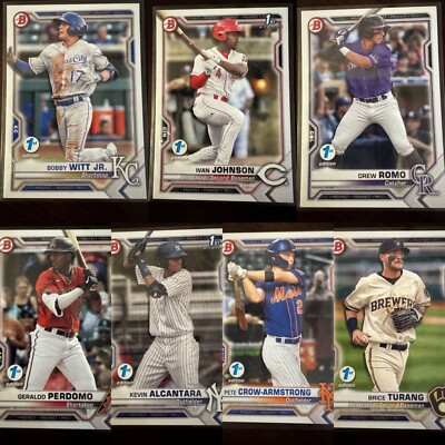 2021 Bowman 1st Edition Baseball You Pick - Fresh Whitt Jr  - 10 to Choose From