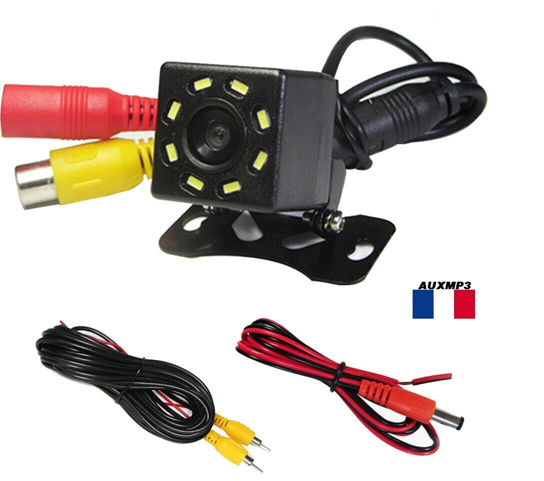 Caméra De Recul Pour Peugeot/Citroën - Choix 4 LED Ou 8 LED - Écran Inclus - Kit Prêt à Installer