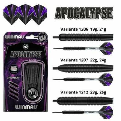 Winmau Apocalypse Steeldarts Dartset Dartpfeile 19g, 21g, 22g, 23g, 24g, 25g