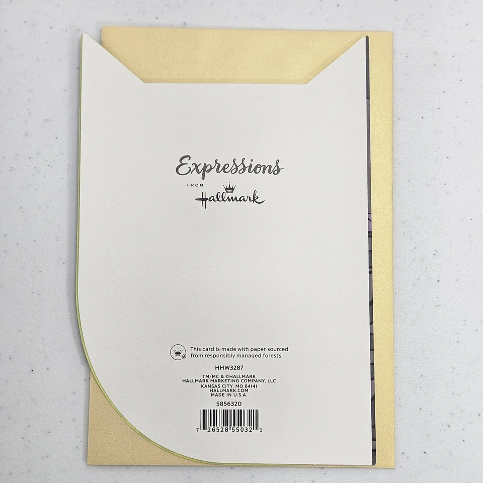 Tarjeta de felicitación Hallmark Halloween 8"x5.5" Hope Happy Owl Hoot con sobre hecha en EE. UU. Foto 2 de 4