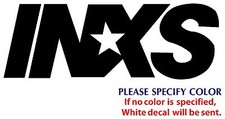 INXS Metal Music Rock Graphic Die Cut decal sticker Car Truck Boat Window 8"