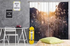 3D Sunny Wildflowers ZHUA938 Photo Curtain Window Blockout Fabric Amy 2023