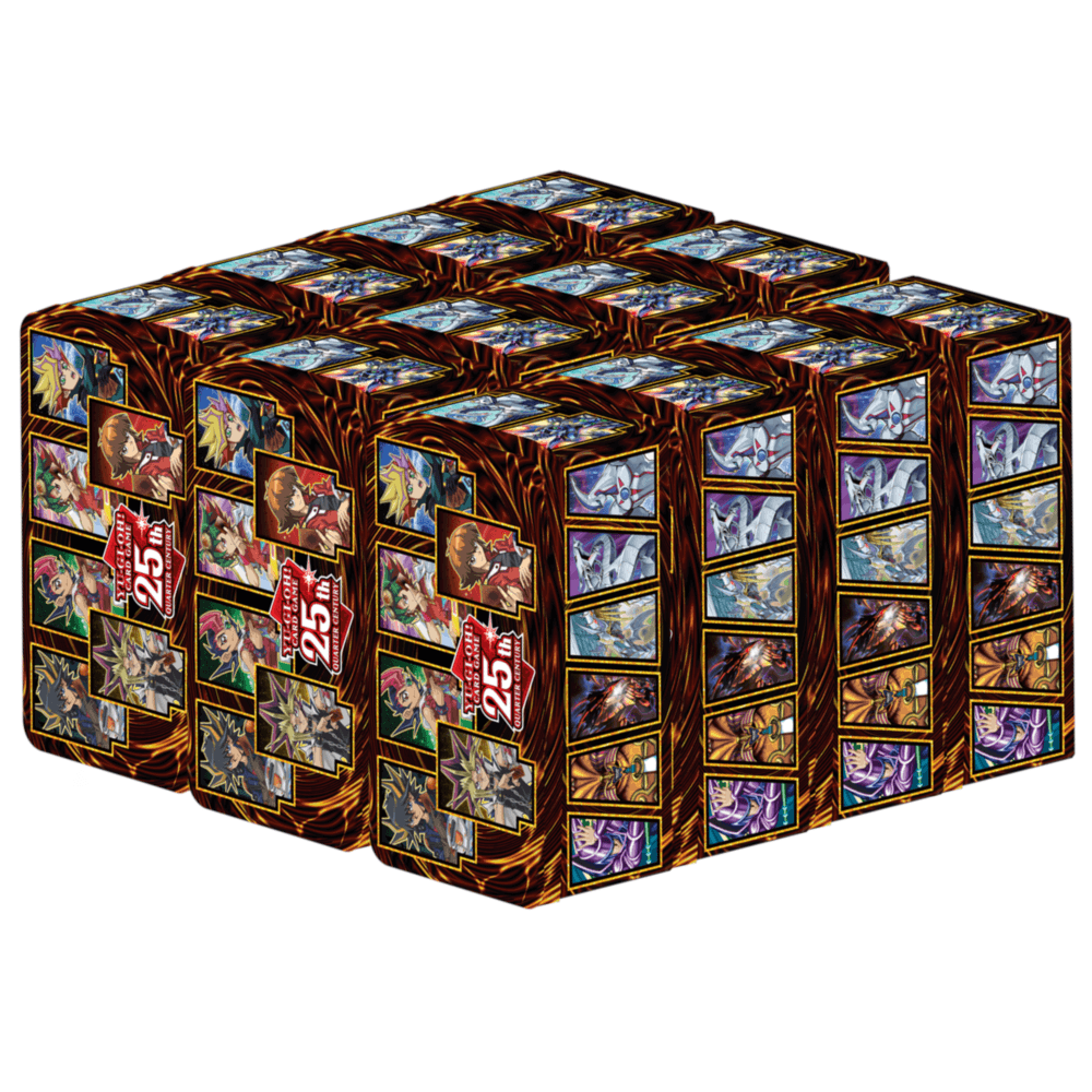 YuGiOh 25th Anniversary Dueling Heroes Tin: Sealed Case of 12 Tins