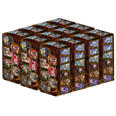 YuGiOh 25th Anniversary Dueling Heroes Tin: Sealed Case of 12 Tins