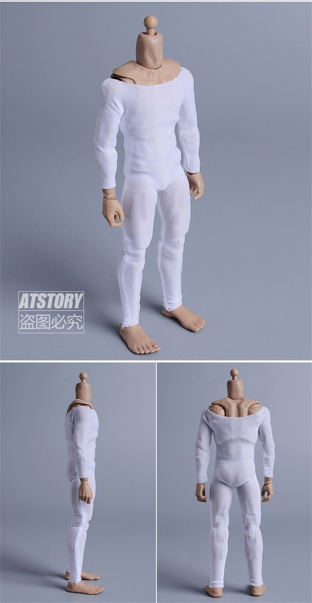 1/12 Scale Model Doll White Jumpsuit Outfit Clothes Fit 6in Action