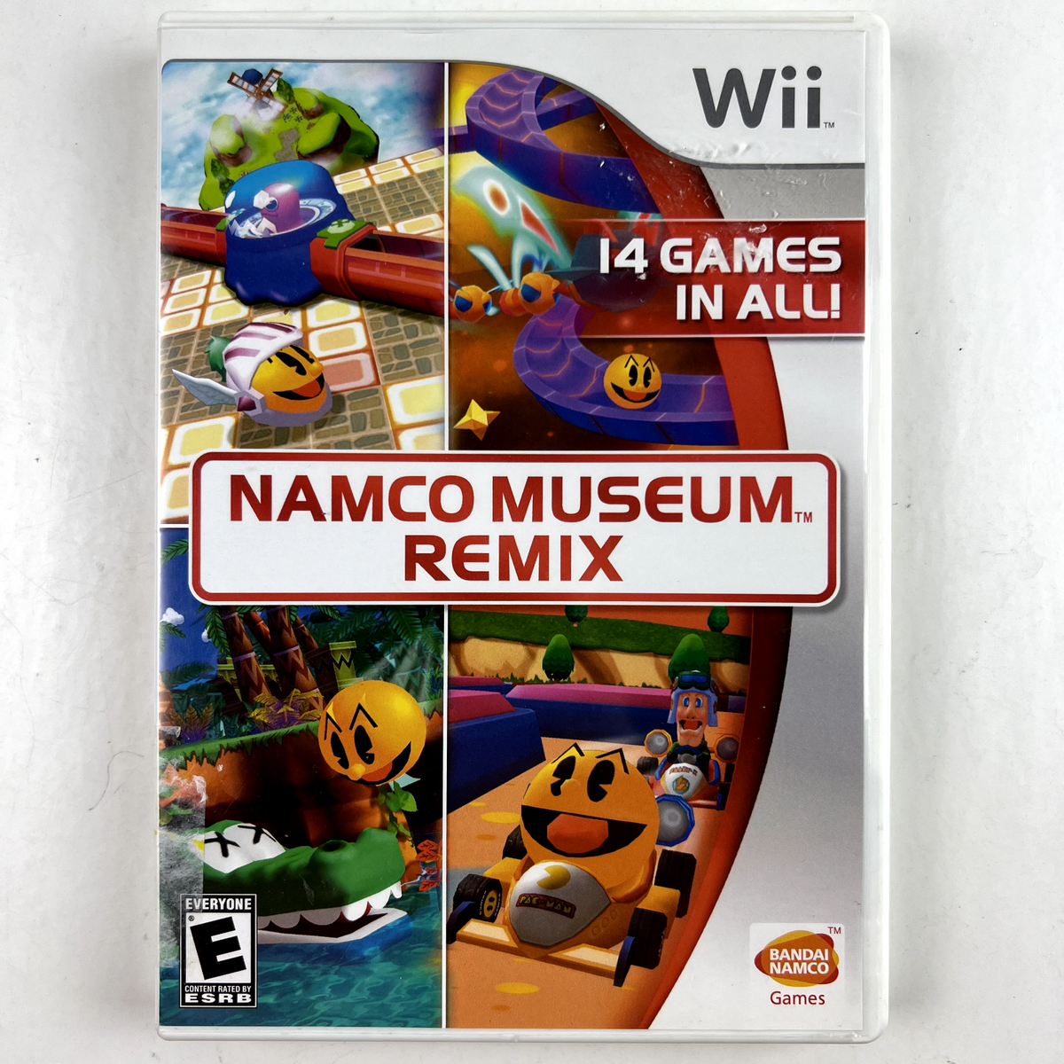 Wii Namco Museum Remix 14 Games. Game, Case, Box Art and
