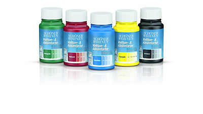 Schöner Wohnen Volltonfarbe Abtönfarbe 125 ml Wandfarbe 23 Farben