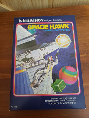 Intellivision Space Hawk Video Game 1981 CIB #5136 by Mattel Electronics Tested