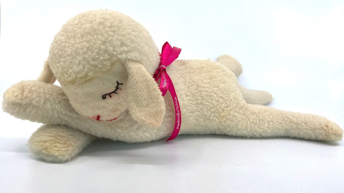 Steiff Floppy Lamby Lamb Sheep 1970s big 28cm 11in Wool