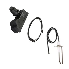 Burner Fire Pit Igniter, Push Button Ignition Kit with 2 Outlet and Ground Wire