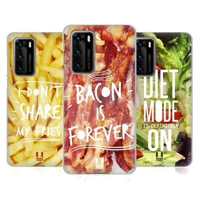 HEAD CASE DESIGNS FOODIE THOUGHTS SOFT GEL CASE FOR HUAWEI PHONES 4