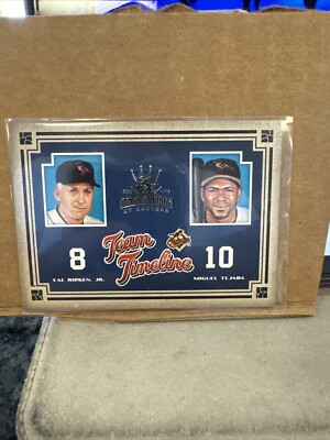 2005 Donruss Diamond Kings Team Timeline Miguel Tejada/Cal Ripken Jr. #TT-7