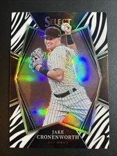 2022 Panini Select Baseball Jake Cronenworth Zebra #155 Padres