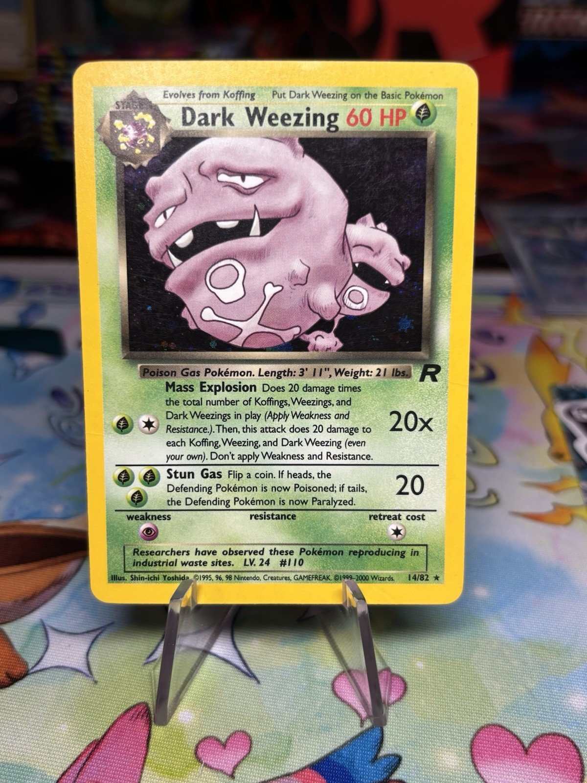 Dark Weezing-31/82-Pokemon Team Rocket Unlimited Rare Holo HP