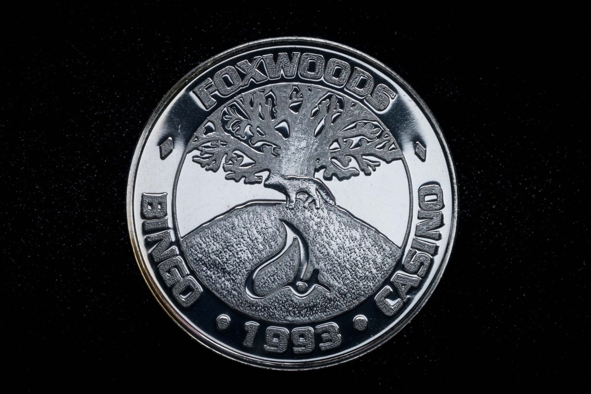 1993 Foxwoods Bingo Casino .999 Silver Token American Wildlife