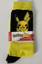 Pokemon Nintendo Pikachu Crew Socks Adults Unisex 7-10 Brandlab Licensed