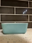 Vintage PYREX Robins Egg Blue Turquoise Refrigerator Fridgie 1950's 502 1.5 Pint