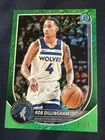 Topps 2025 Bowman Chrome Rob Dillingham Timberwolves Green Shimmer /99