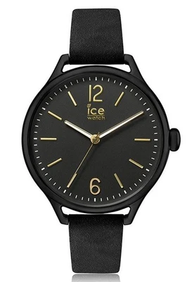 Ice-Watch ICE 013051 Time BLACK Medium Damenuhr Lederband schwarz neu ohne Box 9 - Bild 1 von 3