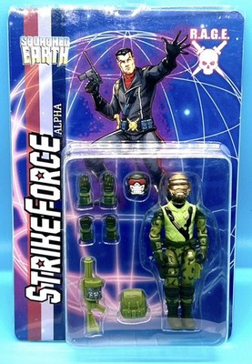 Strike Force Alpha custom gold Steel Head ARAH 1:18 Gi Joe 3.75 