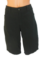 Eddie Bauer Hiking Shorts 6 Black Walking 4 Pocket Mid Rise EUC